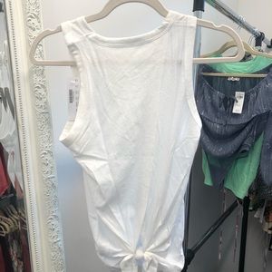 New white JCREW tie back tank XXS